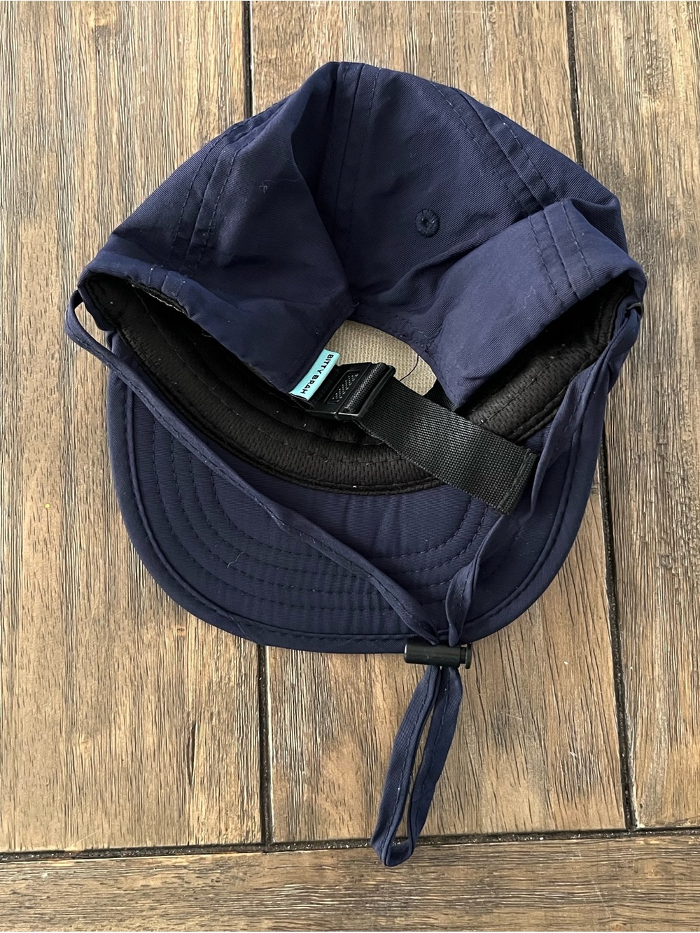 Bitty Brah Sunset Sessions Pacific Ocean Navy Kids Sun Hat 1-24mo - Picture 2 of 5